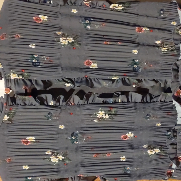 Ted Baker, size 12 sleeveless grey floral midi dress - Picture 14 of 15